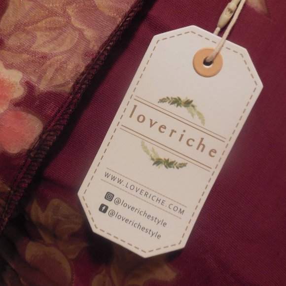 Velvet Kimono Large Jacket Cardigan Floral Shrug Large - Picture 4 of 7